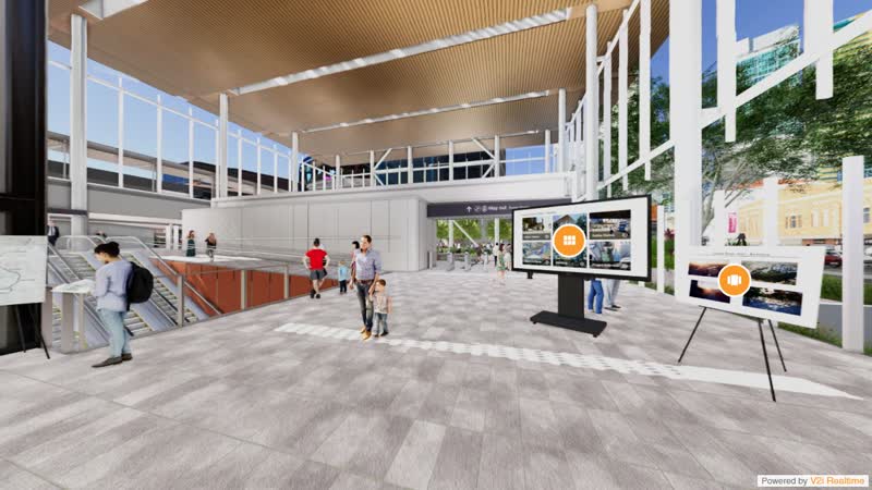 Cross River Rail - Experience Centre Web 360 — interactive web experience