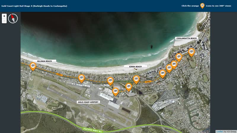 Gold Coast Light Rail Stage 4 Web 360 — interactive web experience