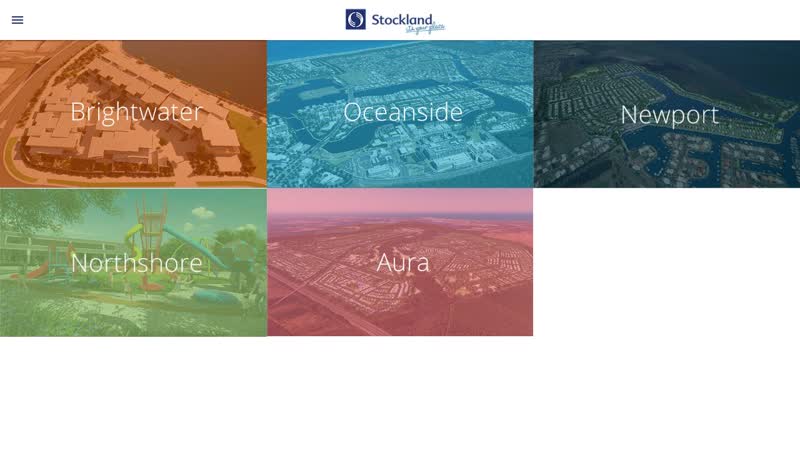 Stockland All Projects Web 360 — interactive web experience